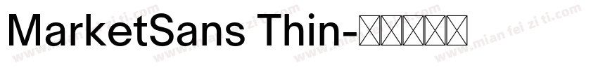 MarketSans Thin字体转换